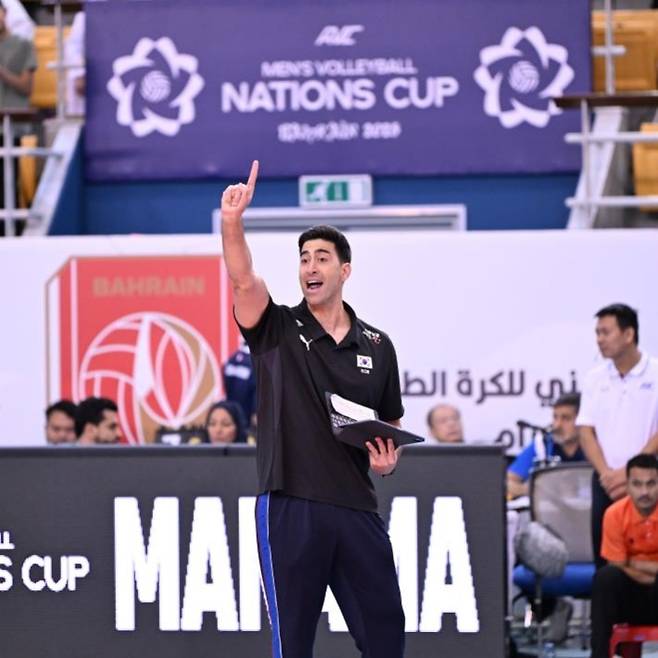 한국 남자 배구 대표팀 라미레스 감독. 대한배구협회