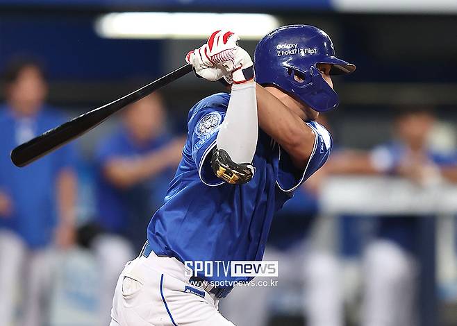 ▲ 장타력을 갖춘 3루수인 김영웅 ⓒ곽혜미 기자