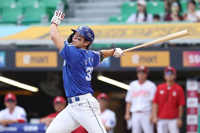 ▲ 김영웅은 지난해 가을에서의 맹활약을 다시 보여줄 것으로 기대를 모은다 ⓒ 삼성 라이온즈