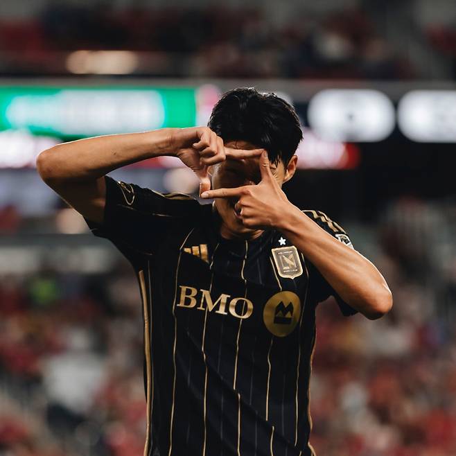 미국 프로축구 메이저리그사커(MLS) 로스앤젤레스(LA)FC 손흥민. /사진=LAFC SNS 캡처
