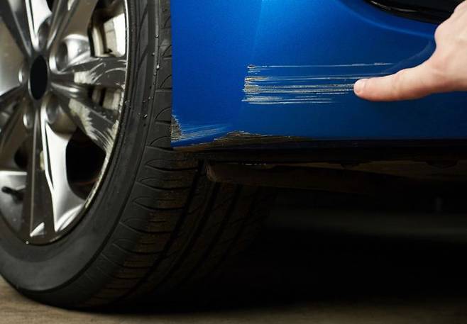 자동차 표면에 생긴 스크래치. 현대차 제공
