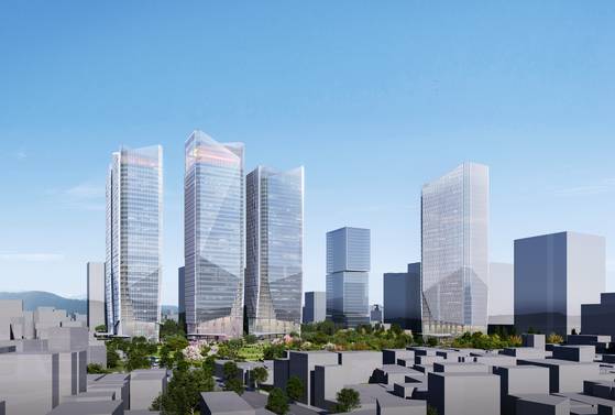 세운지구에 새로 즐어설 건물들.오세훈 시장에 의해 높이 제한이 풀리면서 해발 200m이상의 건물들이 들어설 수 있게됐다. 자료=디블록그룹