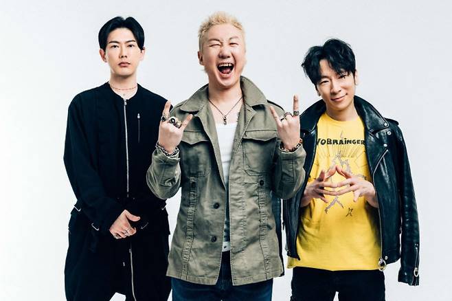 왼쪽부터 노브레인 정우용, 이성우, 황현성.