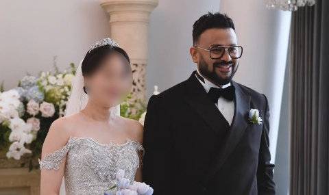 인도 출신 방송인 럭키가 결혼식 사진을 공개했다. 인스타그램 캡처