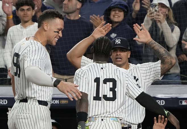 애런 저지(왼쪽)과 재즈 치좀(13번). UPI연합뉴스