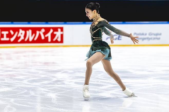 2025~2026 국제빙상경기연맹(ISU) 주니어 그랑프리 6차 대회에서 연기를 펼치는 김유재. / 사진 = ISU 공식 X 캡처