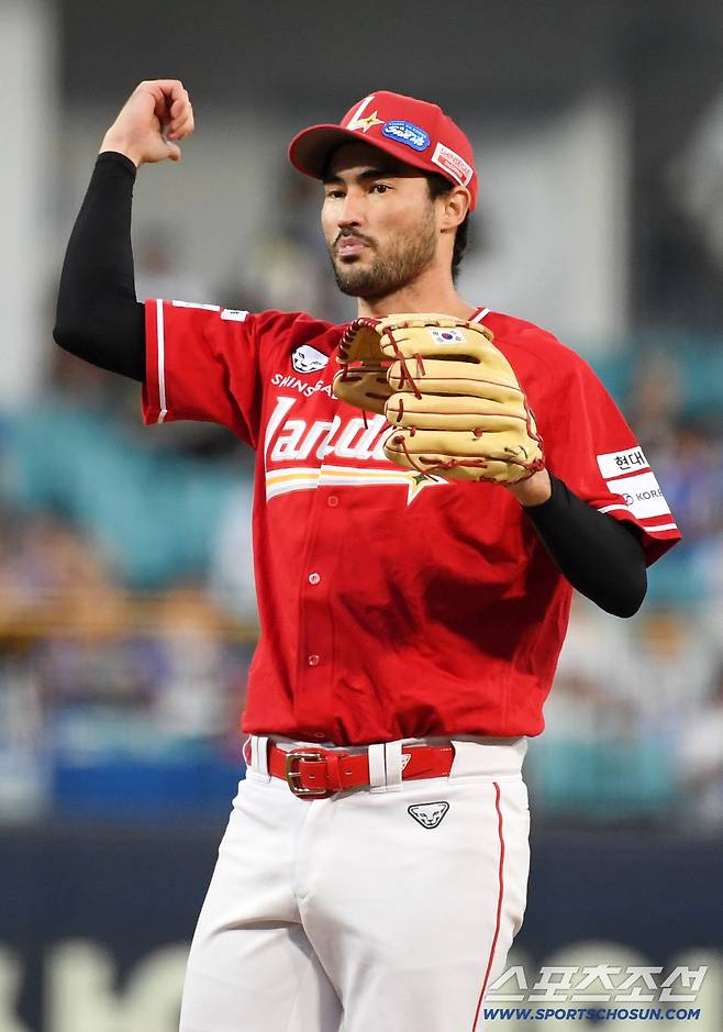 11일 대구 라이온즈파크에서 열린 삼성 라이온즈와 SSG 랜더스의 경기. SSG 화이트가 숨을 고르고 있다. 대구=박재만 기자 pjm@sportschosun.com/2025.09.11/