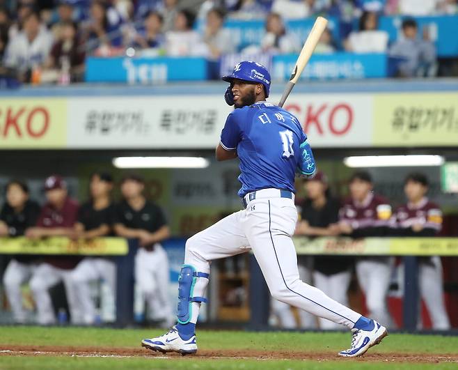 삼성 라이온즈의 핵심 타자 르윈 디아즈.