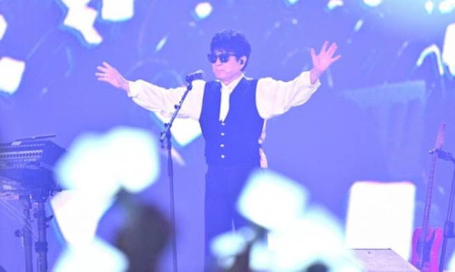 KBS가 6일 방영한 특집 프로그램 ‘조용필, 이 순간을 영원히’의 한 장면. KBS 제공