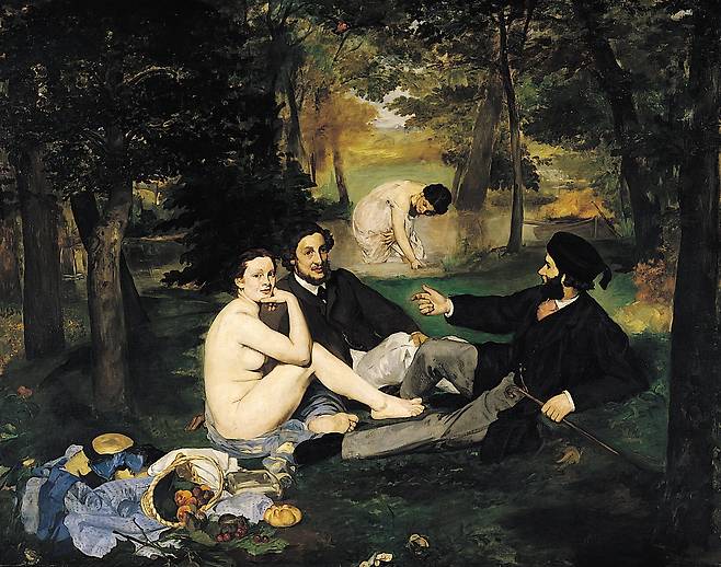 에두아르 마네, 풀밭 위의 점심 식사, 1863, 캔버스에 유채, 208x264.5cm, 오르세 미술관