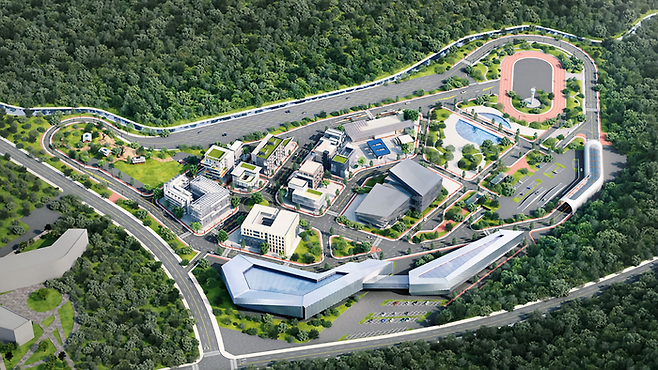 2028년부터 본격 가동되는 대구 달성군 국가로봇테스트필드 조감도. <대구시 제공>