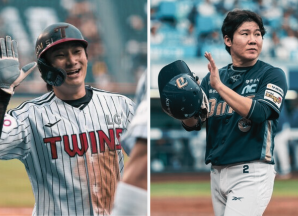 신민재와 박민우(사진=LG, NC)