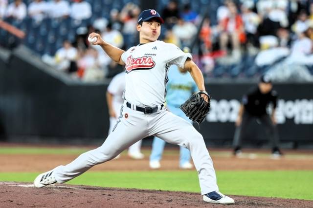 ▲ 방출 통보를 받은 두산 베어스 투수 박연준. 두산 베어스 제공