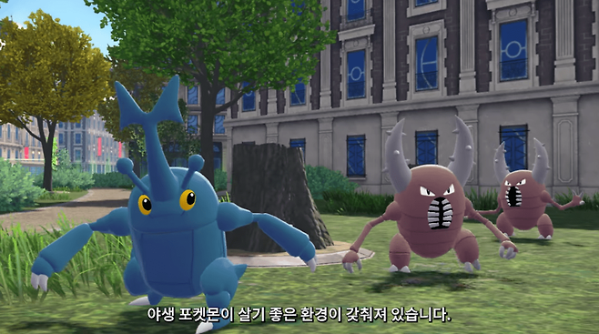 - 도시 내부에서도 야생 포켓몬을 만날 수 있다