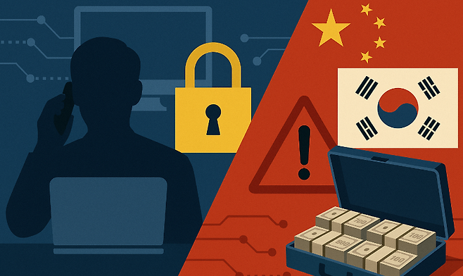 중국서 발생한 보이스피싱 피해금, 제도는 있어도 이를 돌려받을 길은 막막하다. (편집 이미지)