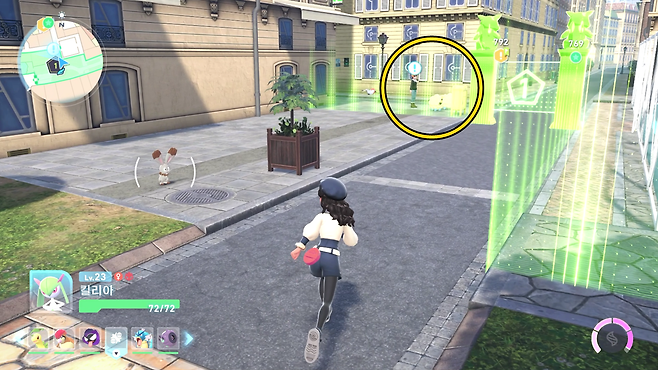 - NPC 무음은 북쪽 입구 밖에 있다