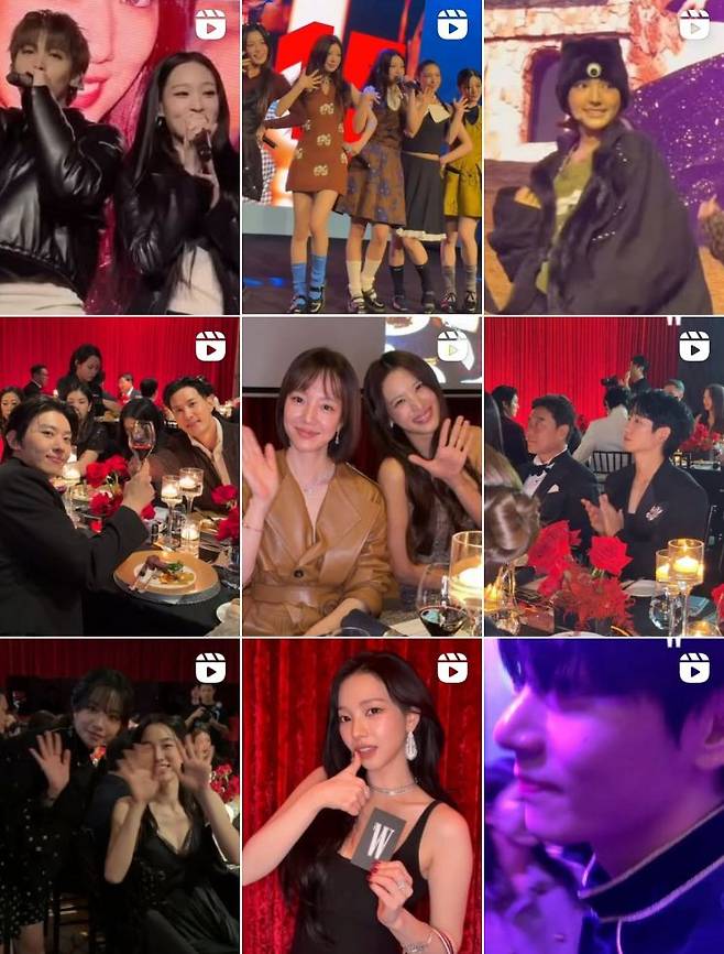 W코리아 공식 인스타그램에 올라온 자선 행사의 모습. W코리아 인스타그램