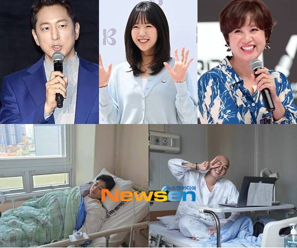 왼쪽 위부터 시계방향으로 한석준 지예은 박미선 차현승 유은성/뉴스엔DB, 개인 소셜 계정 캡처