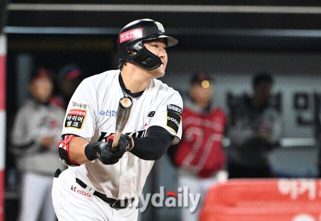 KT 위즈 시절 오재일./KT 위즈