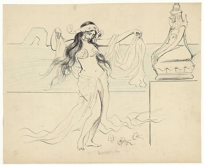 모리스 르페브르 루르데, 마타 하리, 1905, 30.4x24.6cm, 리슐리외 국립 도서관