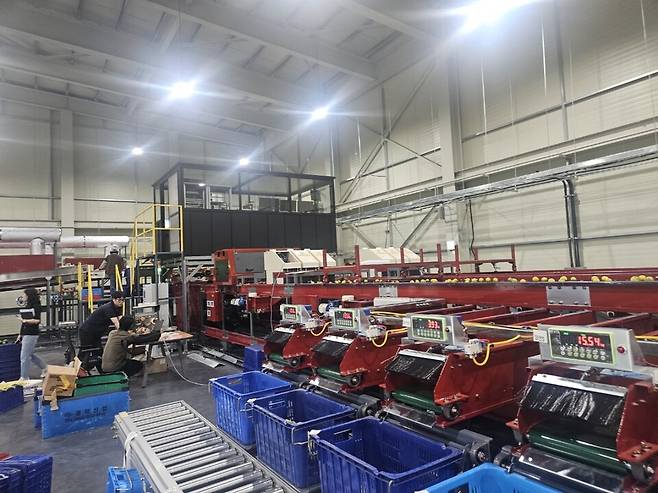 AI 인공지능 기술을 적용한 '하귀농협 스마트 농산물산지유통센터(APC)' 전경 ⓒ제주시 제공