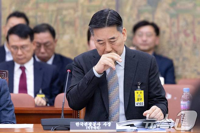 서영충 한국관광공사 사장 직무대리가 20일 서울 여의도 국회에서 열린 문화체육관광위원회 사행산업통합감독위원회 등에 대한 국정감사에 출석해 있다. 2025.10.20/뉴스1 ⓒ News1 이승배 기자
