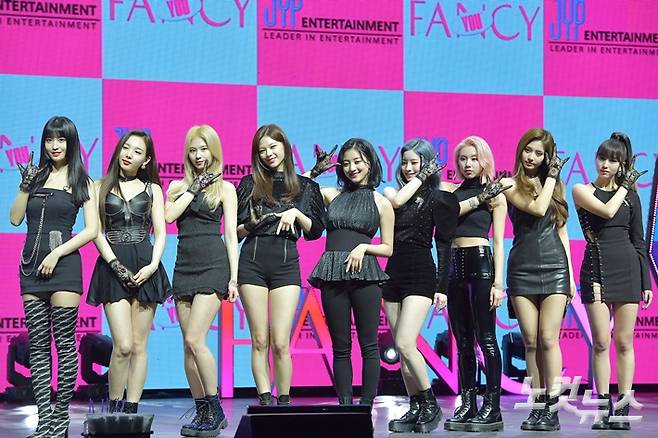 2019년 트와이스 '팬시' 쇼케이스 당시 모습. 박종민 기자