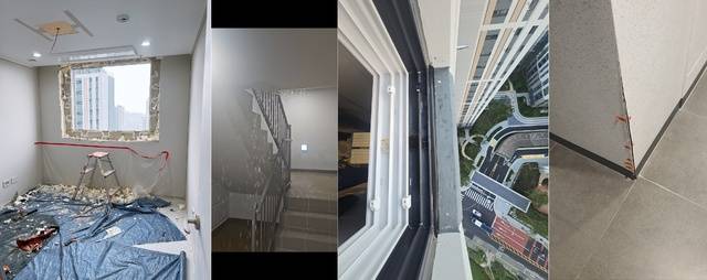 구암동의 한 신축 아파트에서 누수‧창호 불량 등 각종 하자가 발생해 입주민들이 불만을 드러내고 있다/사진제공=독자