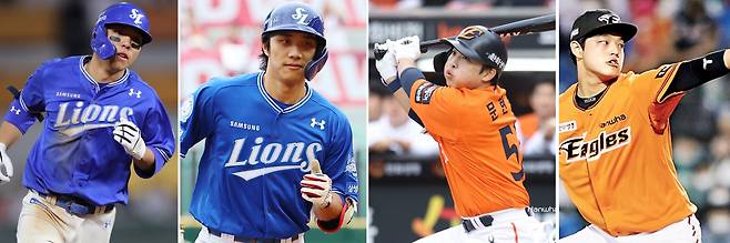 삼성 김영웅 | 삼성 이재현 | 한화 문현빈 | 한화 문동주(왼쪽부터)