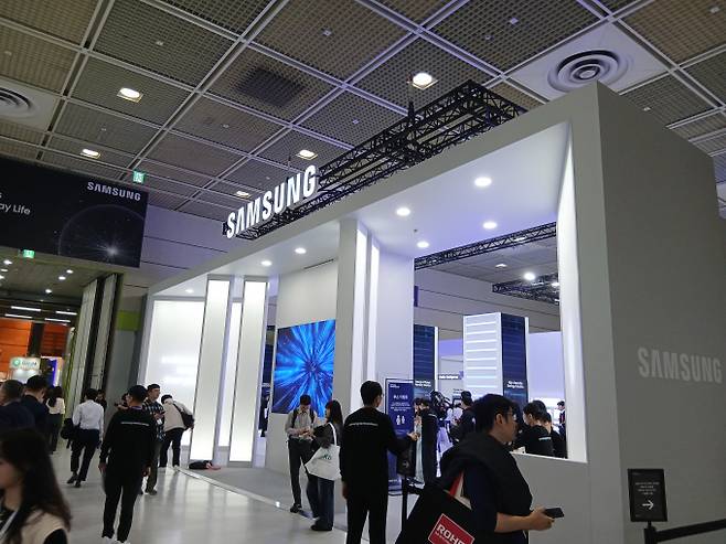 SEDEX 2025 삼성전자 부스 입구. /사진=지선우 기자