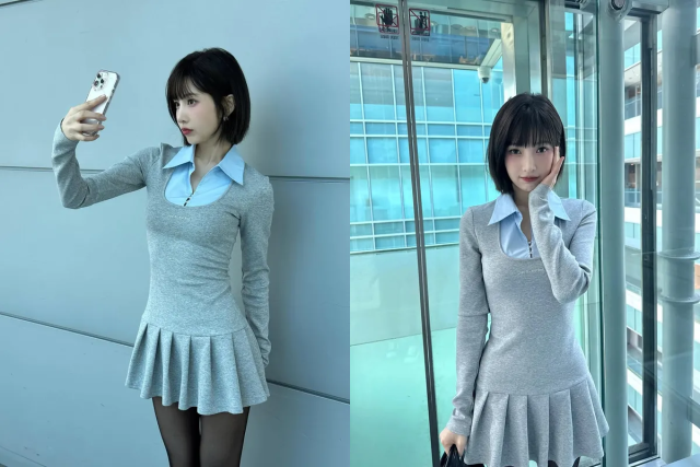 조이가 단발 헤어스타일로 사랑스러운 미모를 뽐냈다. / 조이 인스타그램