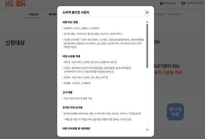 소비쿠폰의 불인정 사용처는 누리집을 통해 확인할 수 있다. 생각보다 불인정되는 사용처도 많아 확인하는 것이 좋겠다.