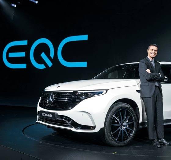 /메르세데스 벤츠벤츠 전기차 EQC의 모습