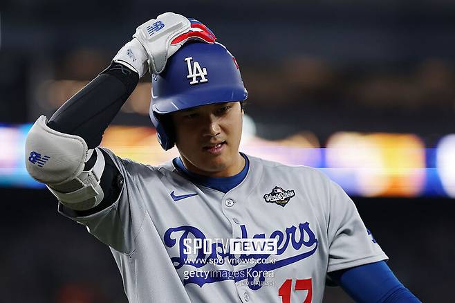 ▲ 월드시리즈 1차전에서 홈런 하나를 치며 분전했지만 결과적으로 팀을 승리로 이끌지 못한 오타니 쇼헤이