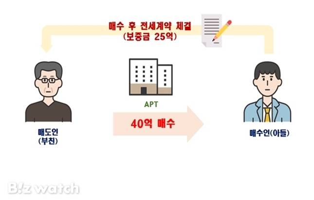 국토교통부가 적발한 편법 증여 의심 사례./자료=국토교통부