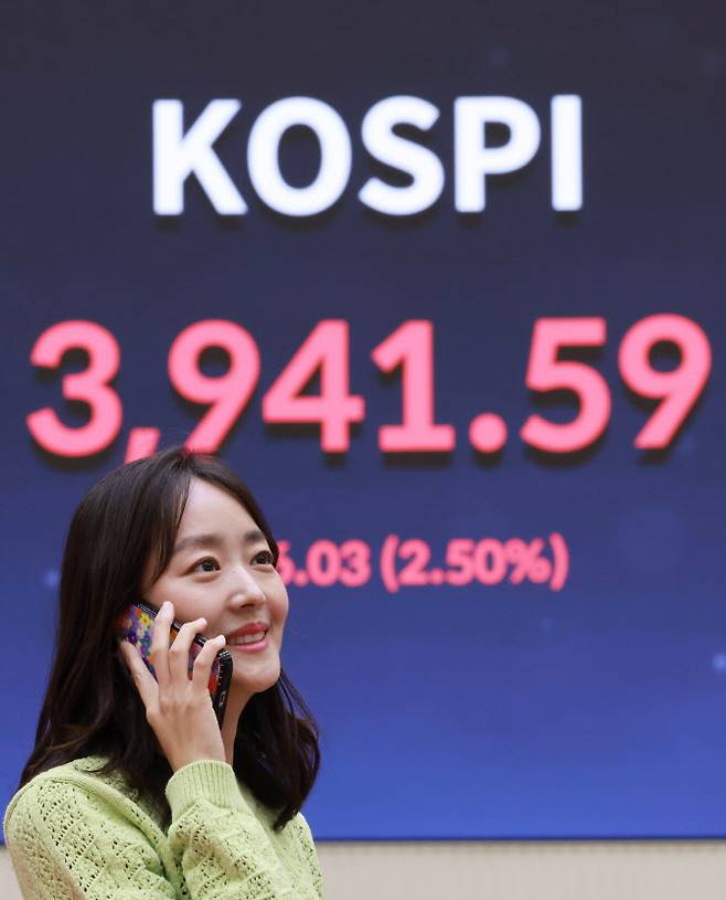 24일 서울 영등포구 여의도 한국거래소 홍보관에 코스피 종가가 표시돼 있다. (사진=연합뉴스)