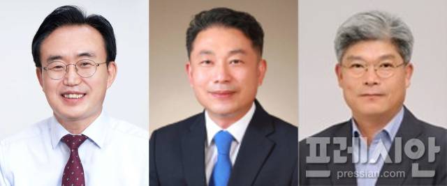 ▲내년 6·3 전국동시지방선거 나주시장 후보군. 왼쪽부터 윤병태, 이재태, 김덕수ⓒ프레시안