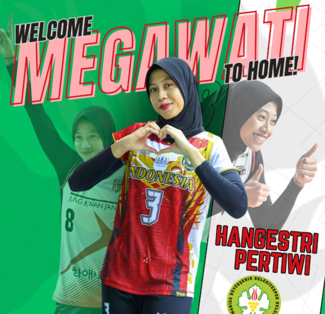 지난 7월 튀르키예 마니사 BBSK와 계약한 메가. 마니사 SNS