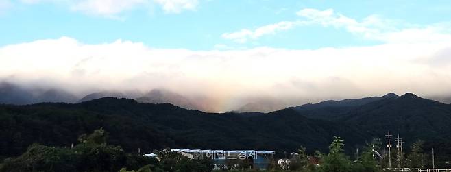 강원도 고성의 금강산 자락