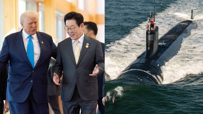 이재명 대통령이 29일 경북 경주박물관에서 도널드 트럼프 미국 대통령과 대화하고 있다. 연합뉴스