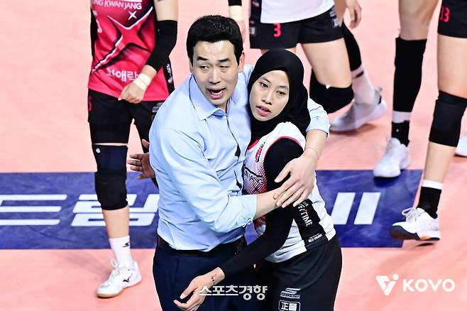 지난 시즌 정관장에서 활약한 메가왓티 퍼티위. KOVO 제공