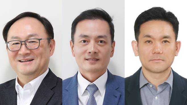 (왼쪽부터)윤성노 동원시스템즈 패키징사업부문 대표, 이진욱 동원기술투자 대표, 정해철 동원홈푸드 중국법인장