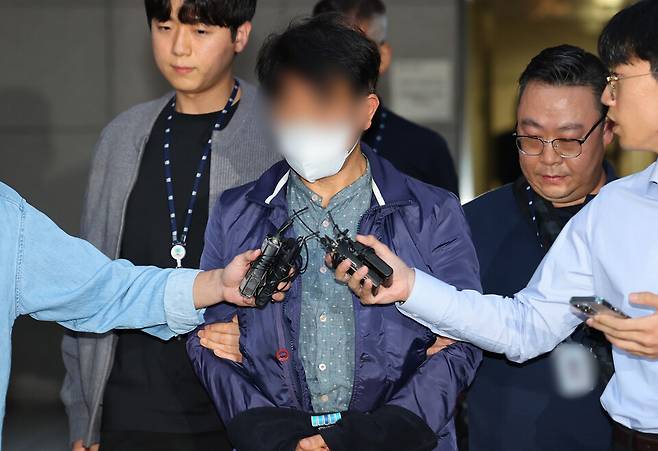 전 영흥파출소 당직팀장 구속영장 심사 ⓒ연합뉴스