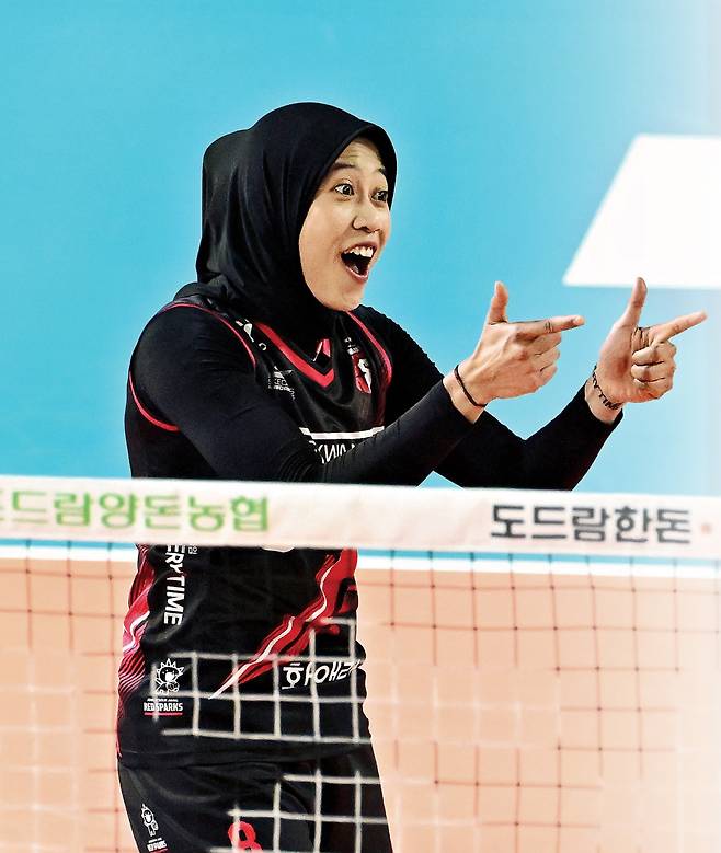 지난 시즌 정관장에서 활약한 메가왓티 퍼티위. KOVO 제공