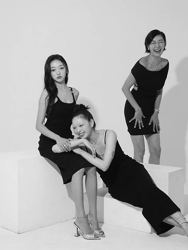 (왼쪽부터) 유정원, 유채원, 변정수. 변정수 인스타그램