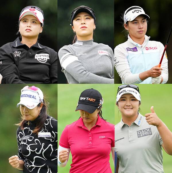 2025년 미국여자프로골프(LPGA) 투어 가을 '아시안 스윙' 메이뱅크 챔피언십 우승 경쟁에 뛰어든 최혜진 프로. 그리고 윤이나, 지노 티띠꾼, 김아림, 김세영, 유해란 프로. 사진제공=BMW 레이디스 챔피언십 대회 조직위원회 (사진을 무단으로 사용하지 마십시오.)