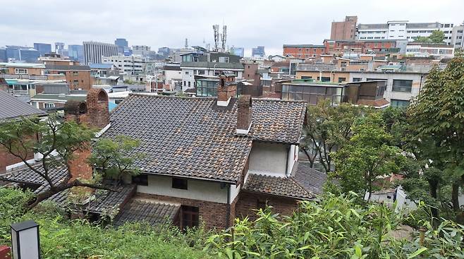 박노수미술관 전망대에서 본 풍경. / 사진. ⓒ 한이수