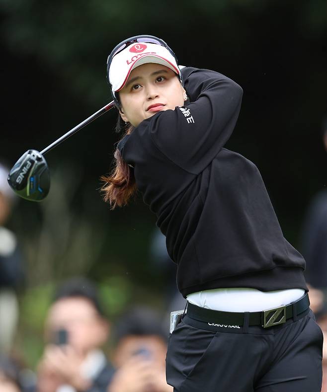 최혜진이 2일 말레이시아 쿠알라룸푸르 골프 앤드 컨트리클럽에서 열린 LPGA 투어 메이뱅크 챔피언십에서 연장 접전 끝에 아쉽게 준우승에 그쳤다. 사진은 BMW 레이디스 챔피언십에 나선 최혜진의 모습. 해남 | 뉴시스