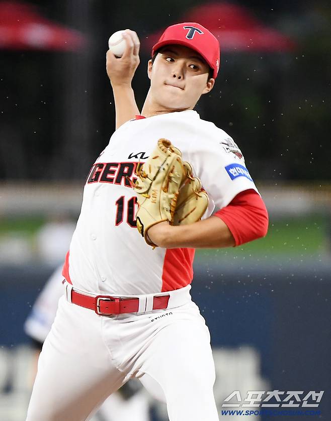 16일 광주 기아 챔피언스필드에서 열린 한화-KIA전. KIA 선발투수로 마운드에 오른 김태형. 광주=정재근 기자 cjg@sportschosun.com/2025.9.16/