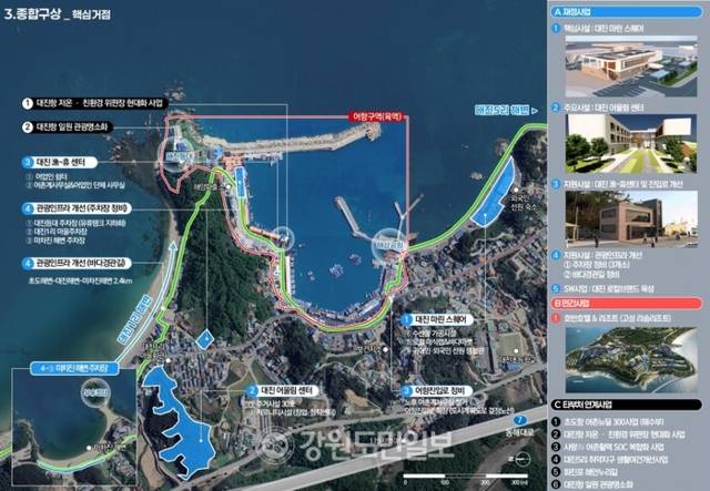 ▲ 강원도 고성군 대진항 ‘어촌신활력증진사업’ 구상도
